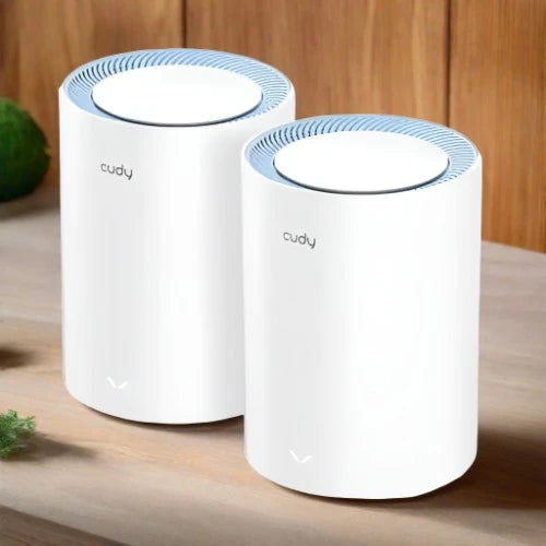 Cudy M1200 (2 Pack) Whole Home Mesh WiFi Router: Strong Wall Penetration Coverage