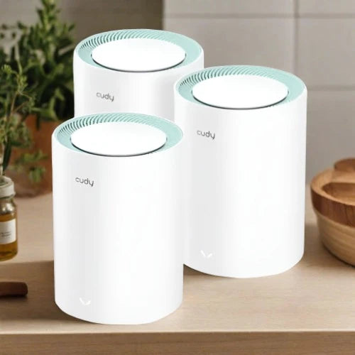 Cudy M1300 AC1200 Mesh WiFi (3 Pack): Gigabit Speed & Whole Home Signal Boost