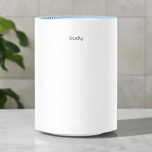 Cudy M1300 (2 Pack) AC1200 Mesh WiFi Router: 1200Mbps Gigabit Whole Home Coverage