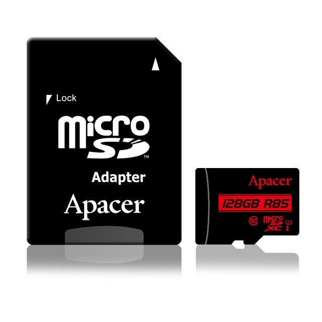 Apacer faster response speed and improves smoothness R85 128GB MICRO SDHC UHS-1 U1 CLASS 10