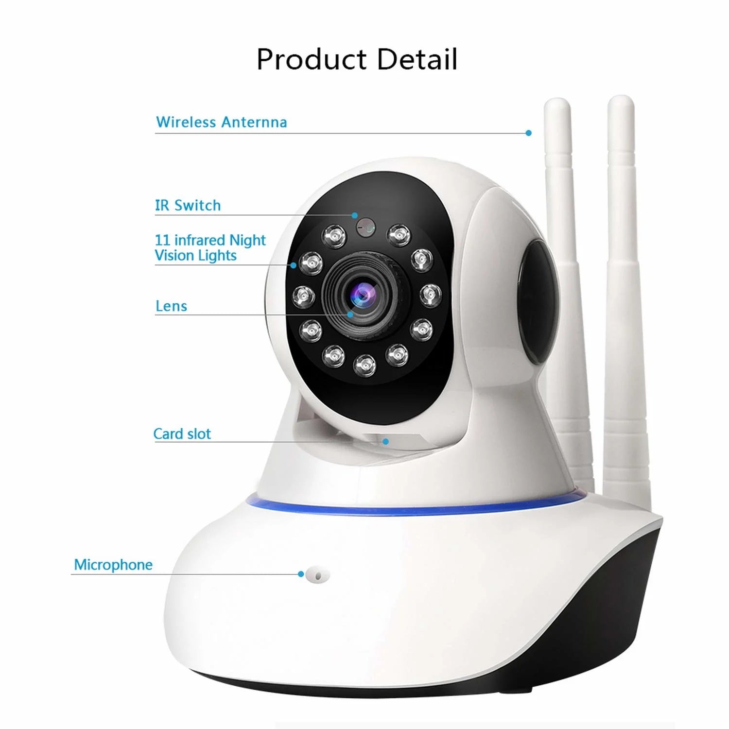 V380-Q5Y IP Camera WiFi Mini 360 Degree CCTV Night Vision Camera-Best Price In BD