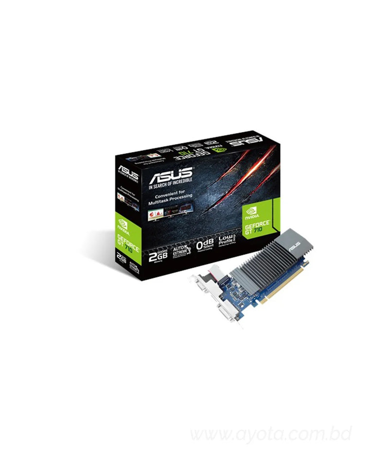 ASUS GeForce® GT 710 great value graphics with passive 0dB efficient cooling