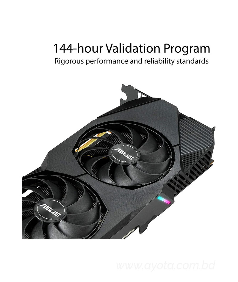 ASUS Dual Radeon™ RX 5700 EVO OC edition 8GB GDDR6 melds performance and simplicity.