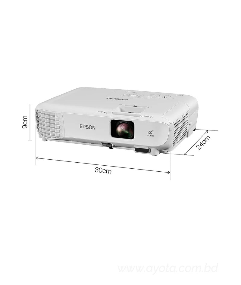 Epson EB-W05 3300 Lumens WXGA 3LCD Multimedia Projector-Best Price In BD