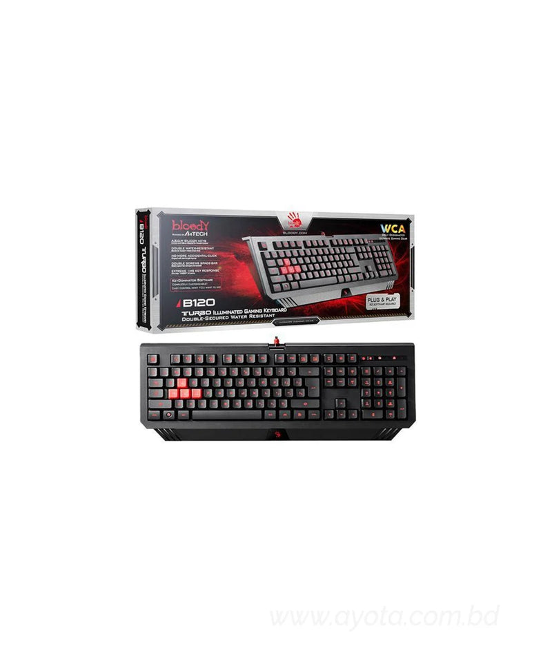 A4Tech B-Series B120 Gaming Keyboard - Black