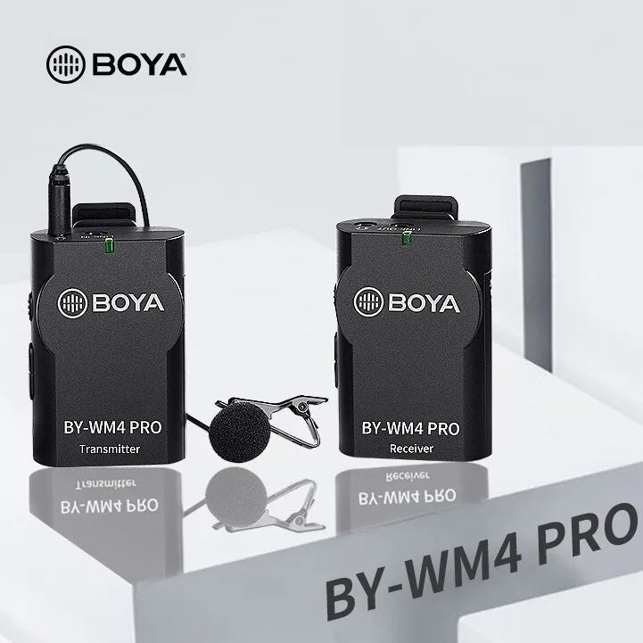 BOYA WM4 Pro Wireless Microphone For Smartphone IPad PC And DSLR