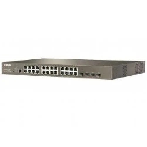Tenda TEG3224P 24-Port 10/100/1000 Mbps + 4 Shared SFP PoE Managed Switch-best price in bd
