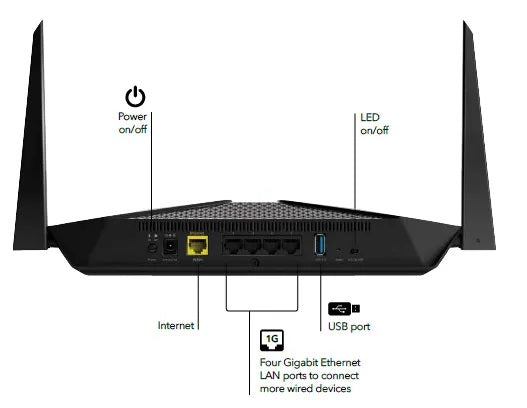 Netgear RAX40 AX3000 Nighthawk AX4 4-Stream WiFi 6 Router-best price in bd