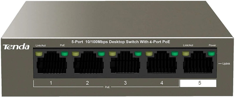 Tenda TEF1105P 5-Port with 4-Port PoE Switch-best price in bd