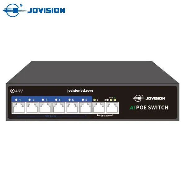 Jovision JVS-S08-6P-65W 6 Port PoE Network Switch