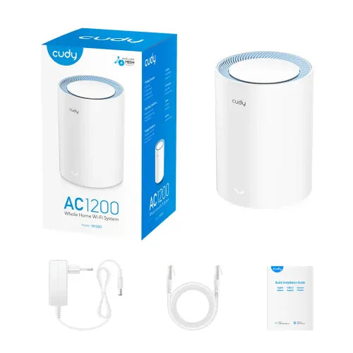 Cudy M1200 (1 Pack) AC1200 Whole Home Mesh WiFi Router