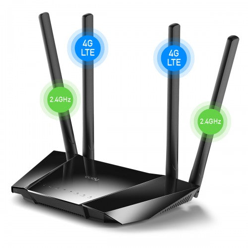 Cudy LT400 4G 300 Mbps 4 Antenna Sim Supported Wireless Router