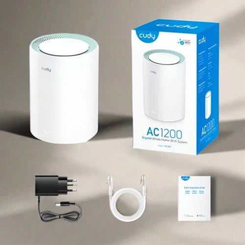 Cudy M1300 (1 Pack) AC1200 1200mbps Gigabit Whole Home Mesh WiFi Router