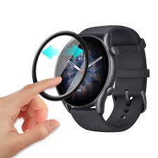 Xiaomi Amazfit GTR 3 Smart Watch PMMA Plastic Full Coverage Screen Protectorcoverage-screen-protector