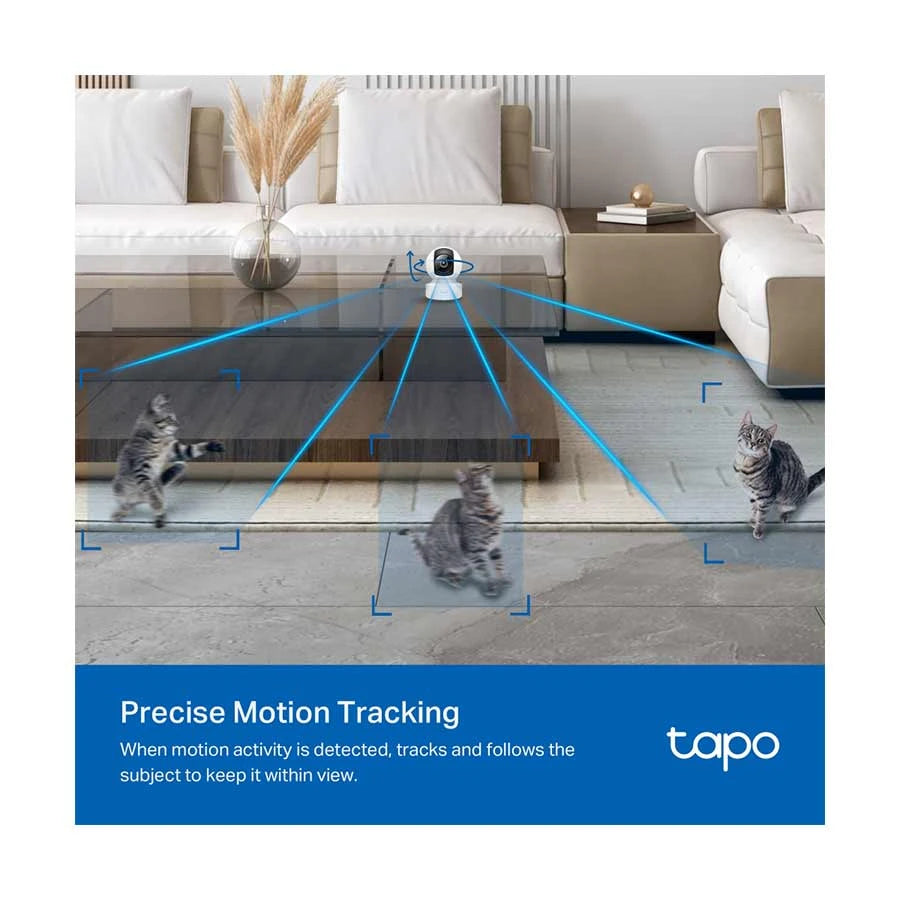 TP-Link Tapo C232 (4mm) (5.0MP) Pan/Tilt AI Home Security Wi-Fi Dome IP Camera