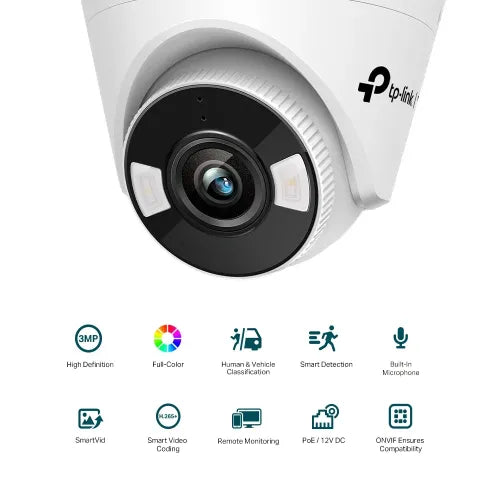 TP-Link VIGI C430 3MP Full-Color Audio Turret IP Camera