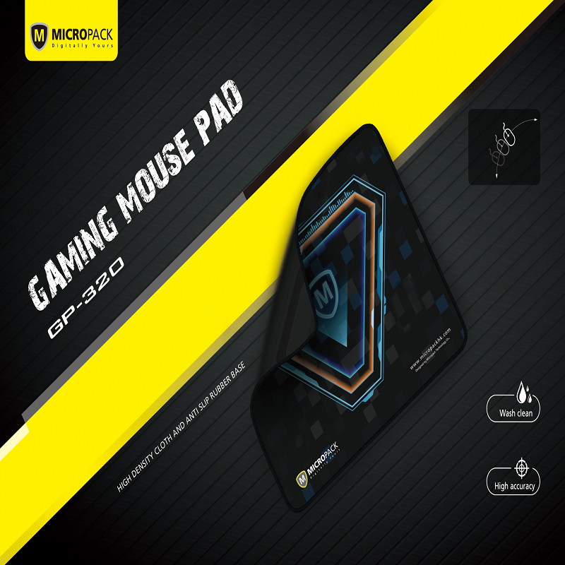 Micropack GP-320 Black Gaming Mouse Pad-Best Price In BD     