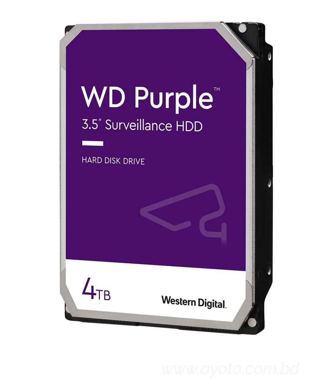 WD Purple 4TB Surveillance Hard Disk Drive - 5400 RPM Class SATA 6Gb/s 64MB Cache 3.5 Inch WD40PURZ