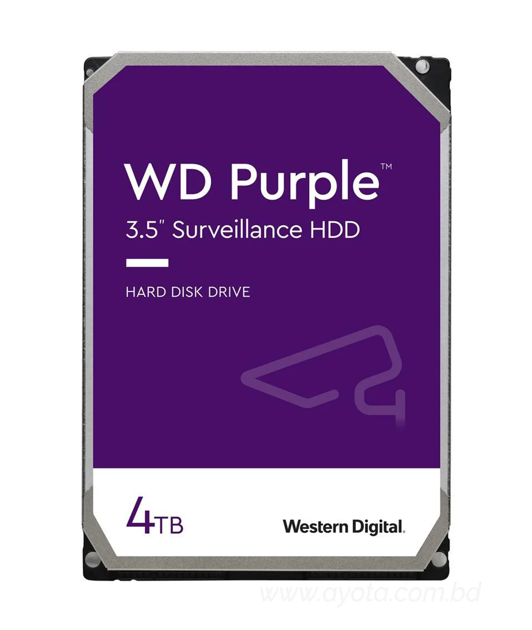 WD Purple 4TB Surveillance Hard Disk Drive - 5400 RPM Class SATA 6Gb/s 64MB Cache 3.5 Inch WD40PURZ