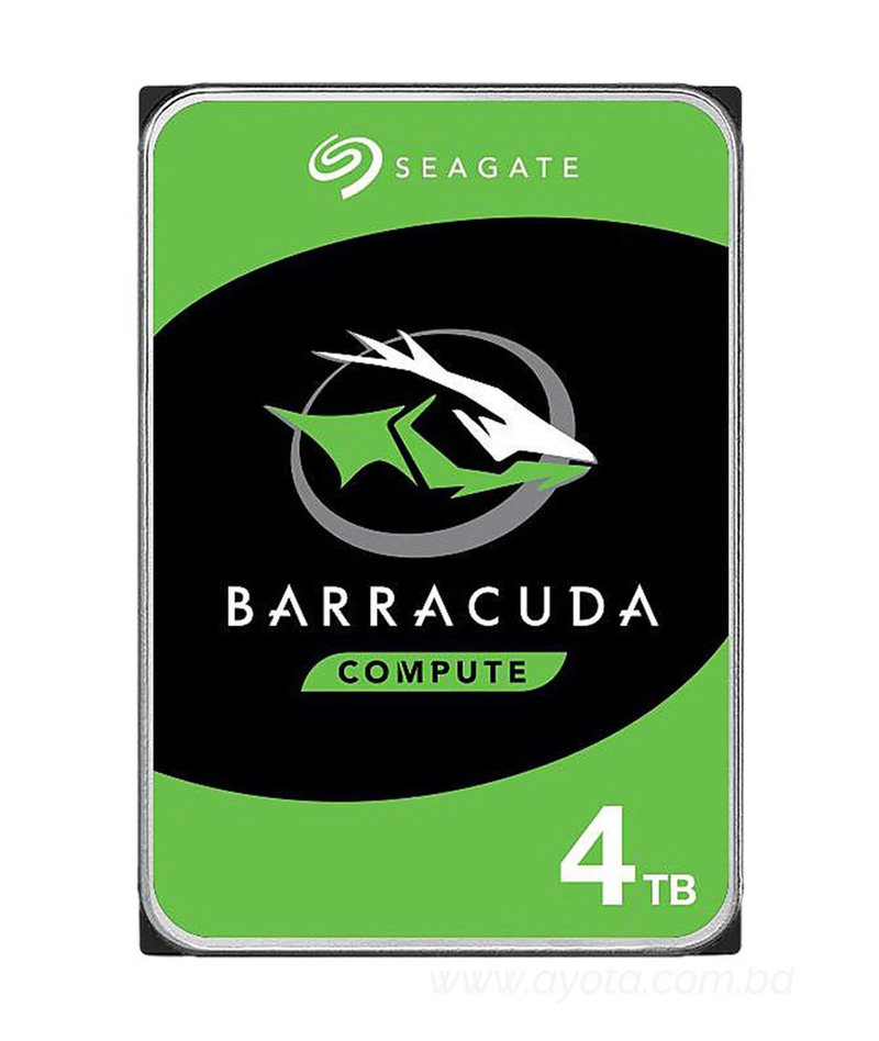 Seagate BarraCuda ST4000DM004 4TB 5400 RPM 256MB Cache SATA 6.0Gb/s 3.5" Hard Drives Bare Drive - OEM