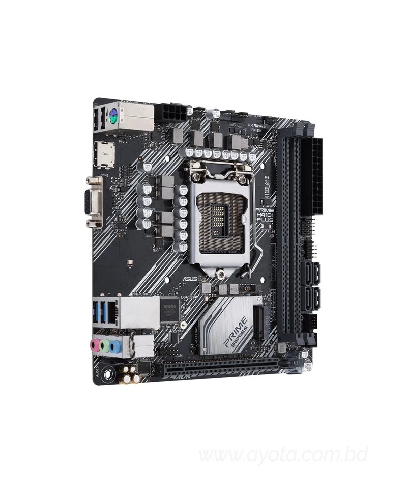 Asus Intel® H410 (LGA 1200) Mini-ITX motherboard, M.2, DDR4 2666MHz, HDMI,D-SUB, USB 3.2 Gen 1 ports, SATA 6 Gbps, COM header