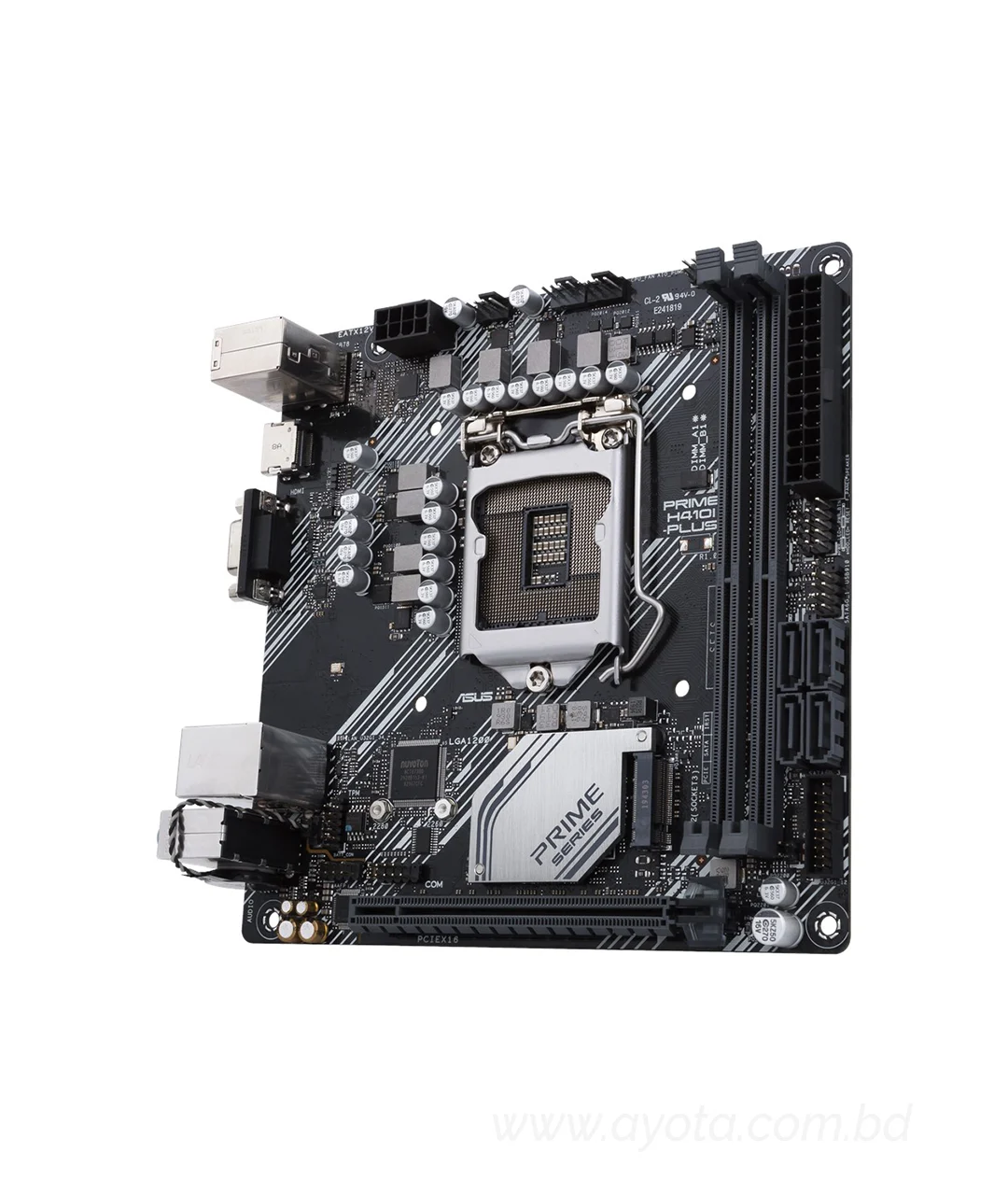 Asus Intel® H410 (LGA 1200) Mini-ITX motherboard, M.2, DDR4 2666MHz, HDMI,D-SUB, USB 3.2 Gen 1 ports, SATA 6 Gbps, COM header