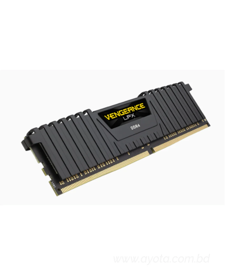 Corsair VENGEANCE® LPX 8GB (1 x 8GB) DDR4 DRAM 2400MHz C14 Memory Kit - Black