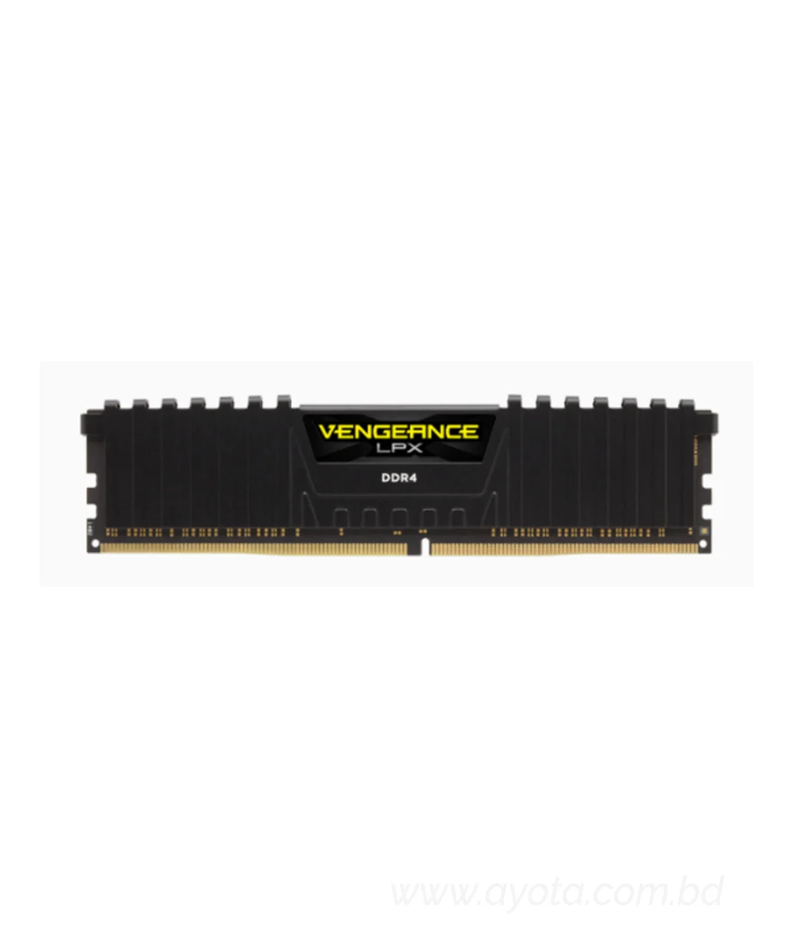 Corsair VENGEANCE® LPX 8GB (1 x 8GB) DDR4 DRAM 2400MHz C14 Memory Kit - Black