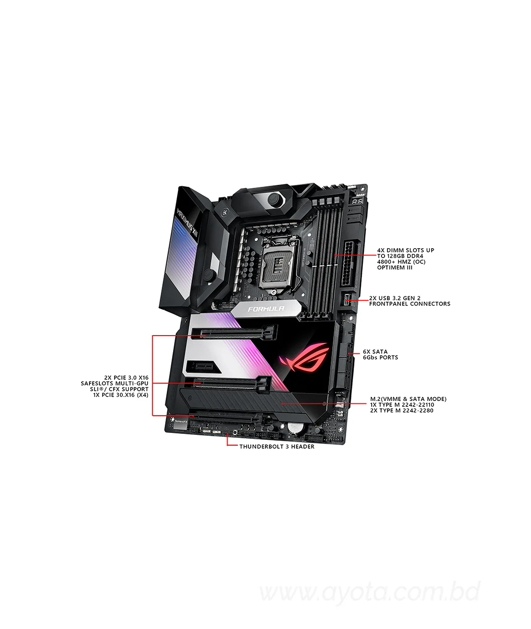 ASUS ROG MAXIMUS XII FORMULA (WiFi 6) LGA 1200 Intel Z490