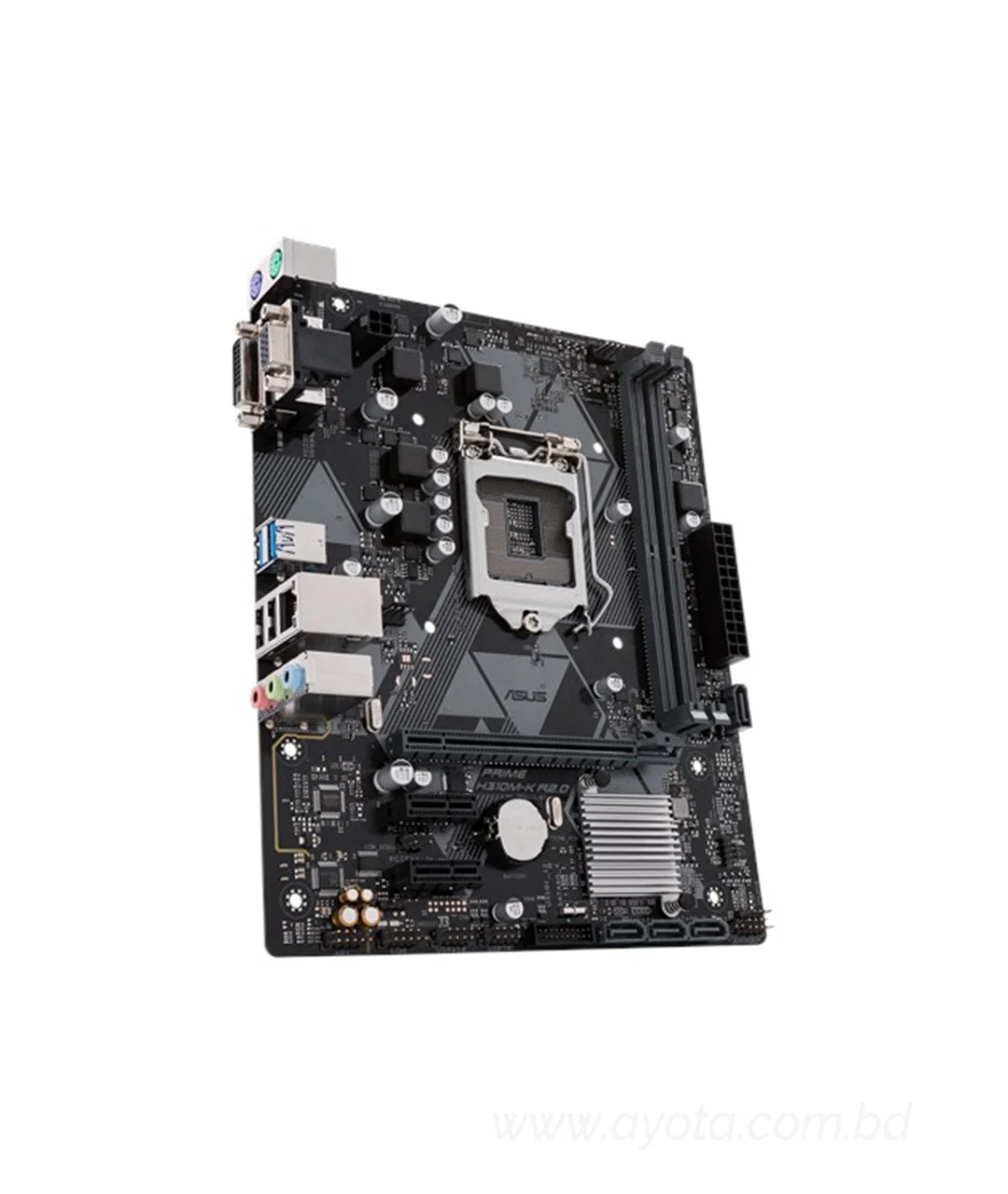 Asus PRIME H310M-K R2.0  Intel LGA-1151 mATX motherboard, DDR4 2666MHz, SATA 6Gbps and USB 3.1 Gen 1