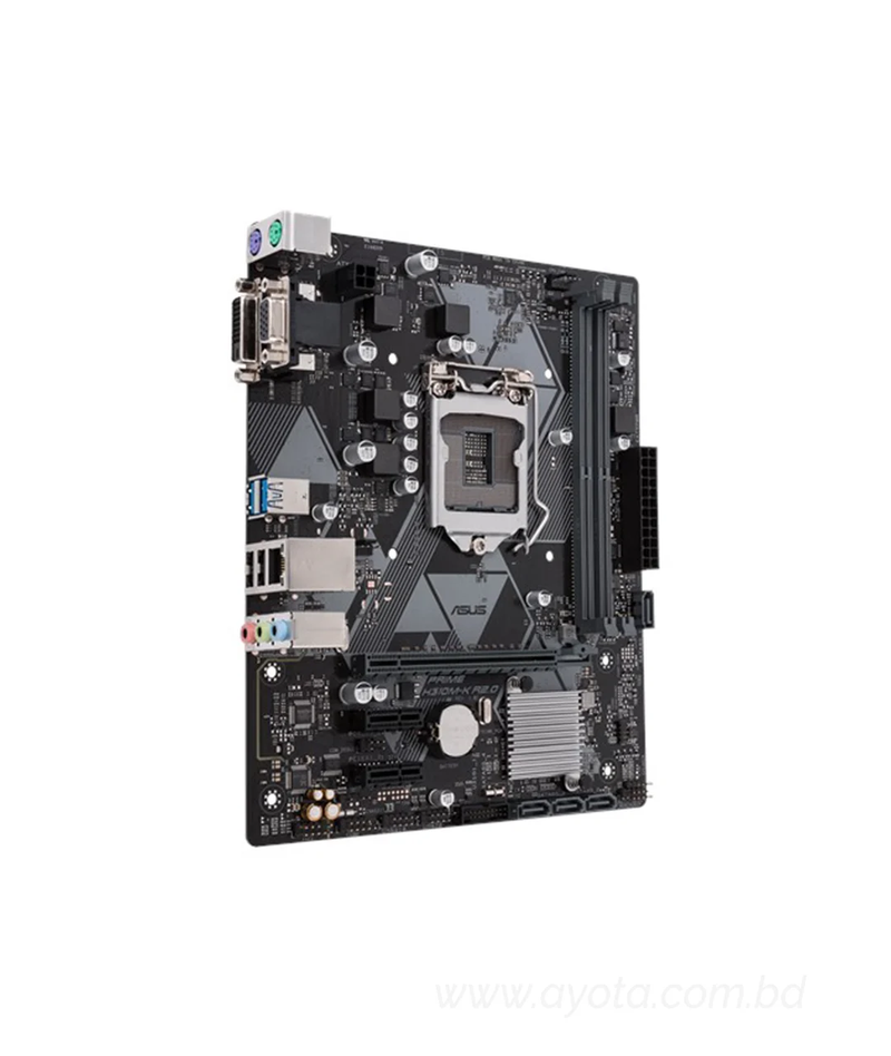 Asus PRIME H310M-K R2.0  Intel LGA-1151 mATX motherboard, DDR4 2666MHz, SATA 6Gbps and USB 3.1 Gen 1