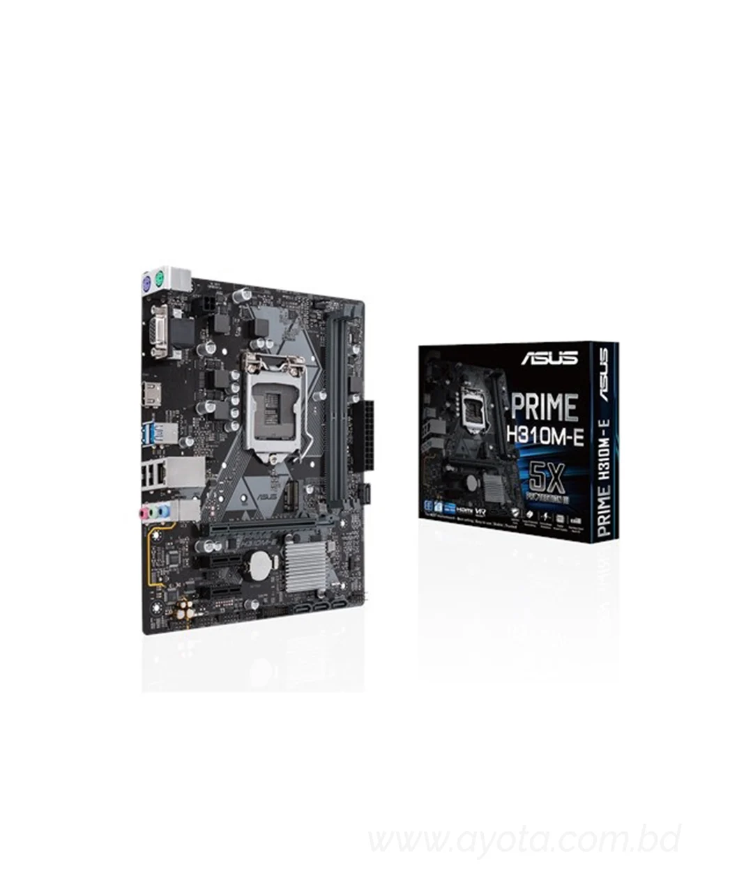 ASUS PRIME H310M-E R2.0 LGA 1151 (300 Series) Intel H310 HDMI SATA 6Gb/s USB 3.1 Micro ATX Intel Motherboard