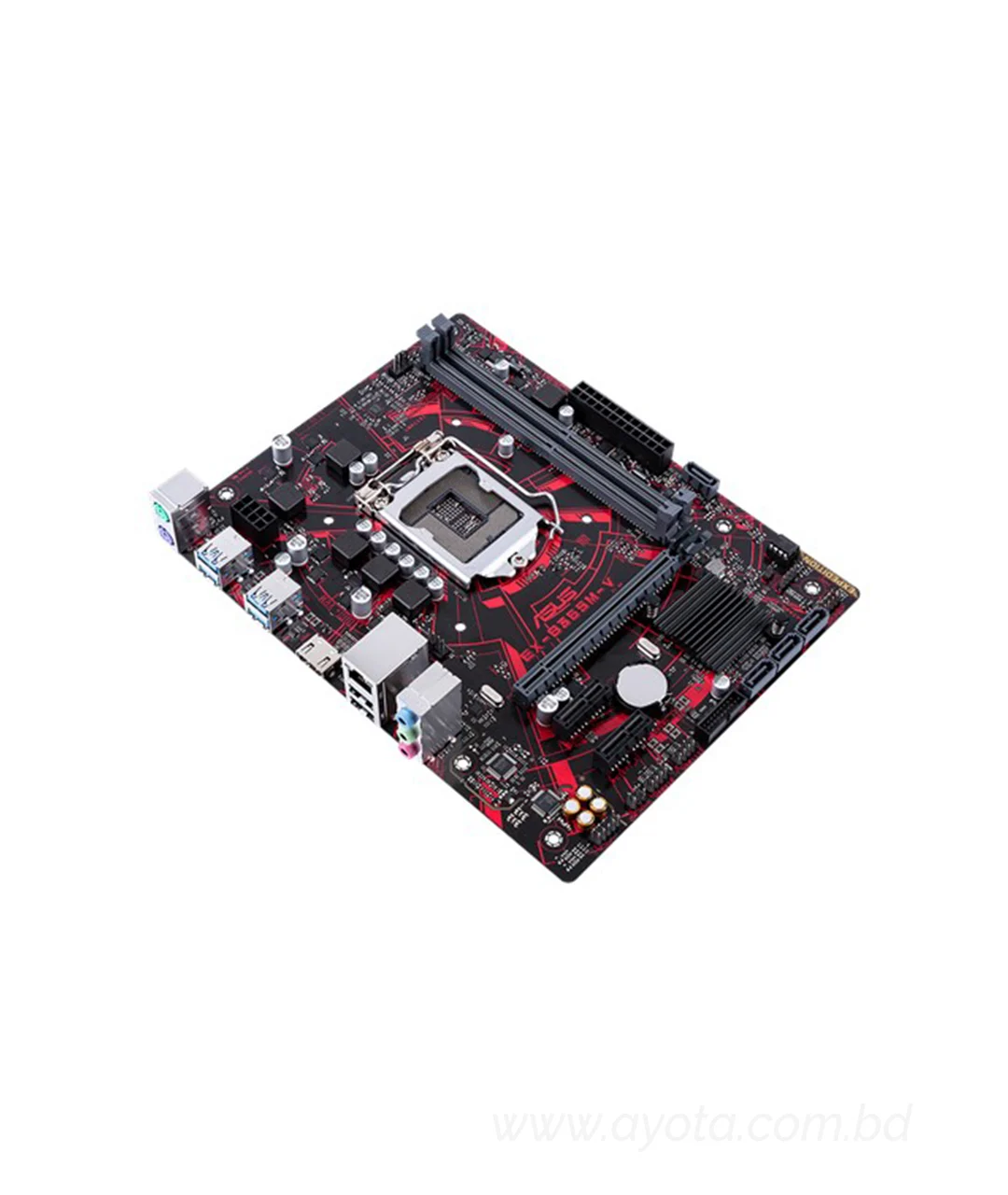 ASUS Intel B365 LGA 1151 mATX motherboard with luminous anti-moisture coating