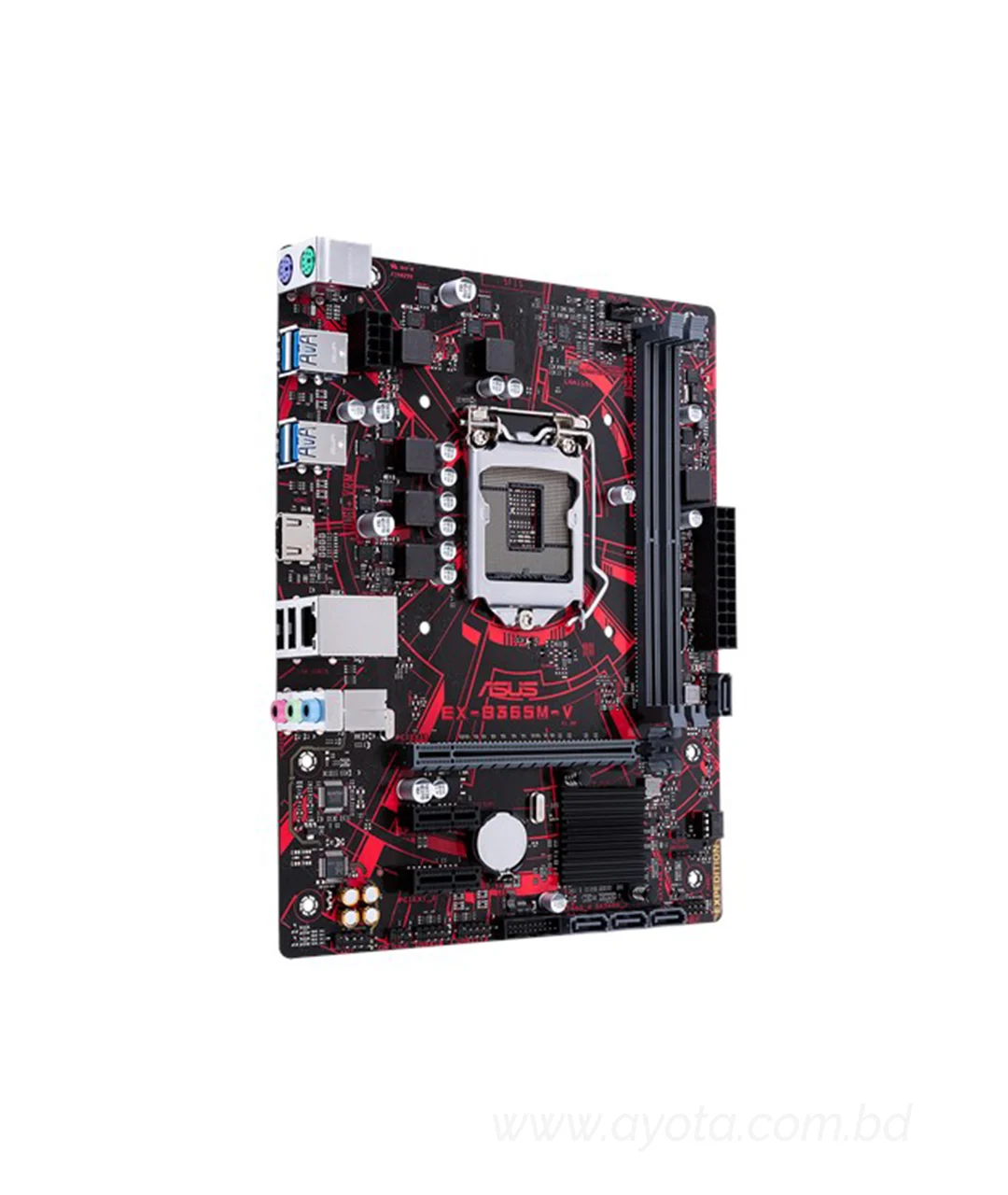 ASUS Intel B365 LGA 1151 mATX motherboard with luminous anti-moisture coating