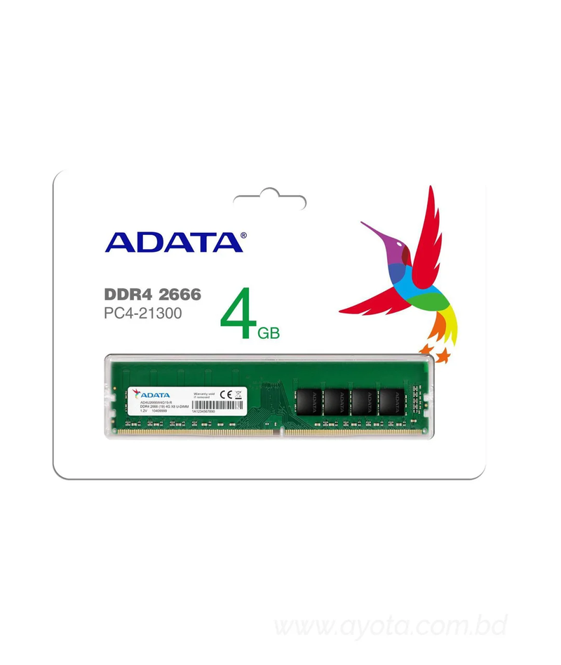 Adata 4 GB DDR4 2666 BUS Desktop Ram-Best Price In BD