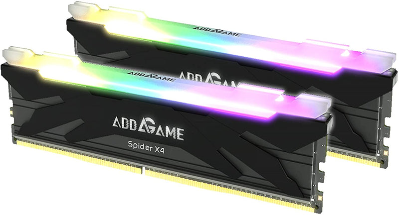 addlink AddGame Spider X4 RGB 16GB (8GBx2) Gaming DDR4 3600MHz with Heatsink 288-Pin C18 UDIMM Dual Channel for Desktop Memory Kit