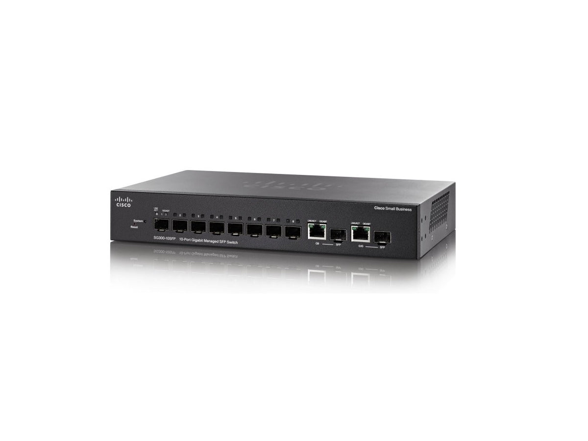 Cisco SG350-10SFP 10-Port Gigabit Managed SFP Switch