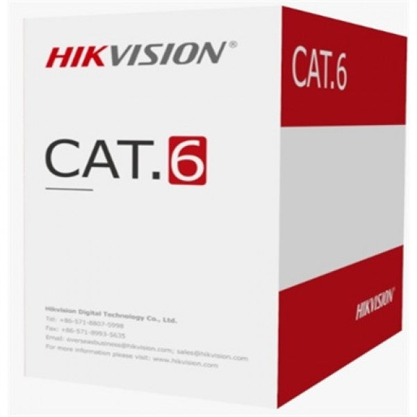 Hikvision DS-1LN6U-W/CCA 305 m CAT6 UTP Network Cable (CCA,0.565 mm)-Best Price In BD 