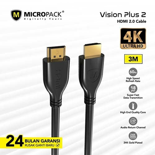 MICROPACK MC-230H 1.8M 4K HDMI CABLE-BEST PRICE IN BD   