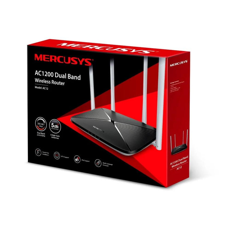 Mercusys AC12 AC1200 Dual Band Wireless Router-best price in bangladesh