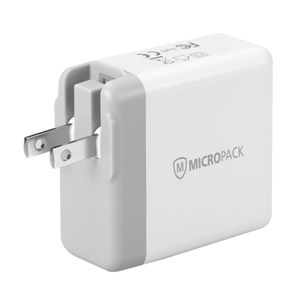 MicroPack MWC-236 Q3 Travel charger with 3 Changeable Plugs-Best Price In BD  