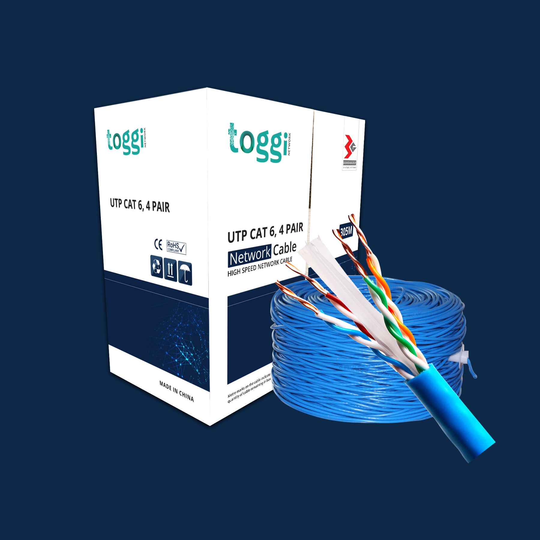 Toggi UTP CAT-6-TSL50 CABLE-Best Price In BD