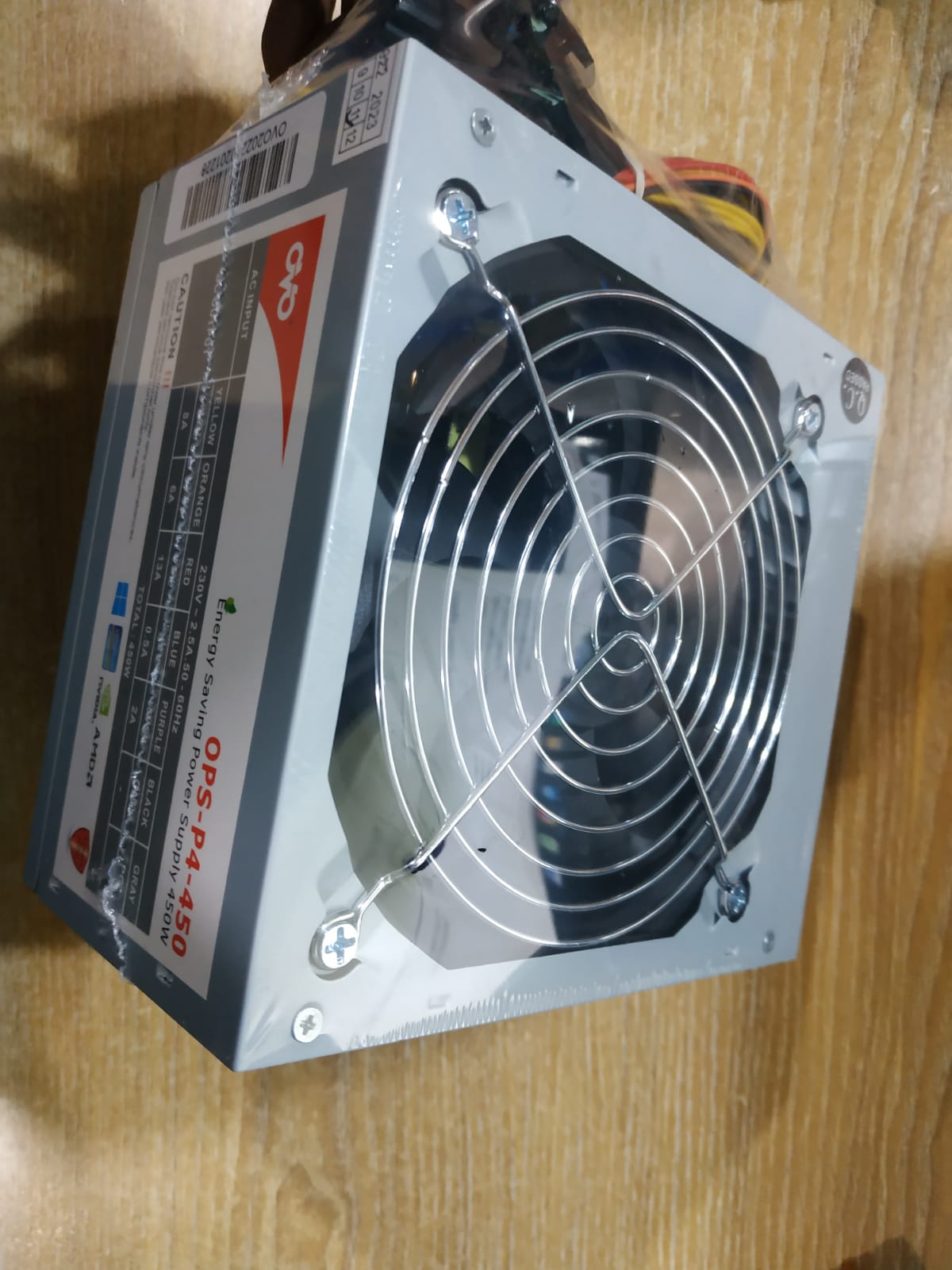 OVO Power Supply With Big Cooling Fan P4-450W ATX 20+4 Pin