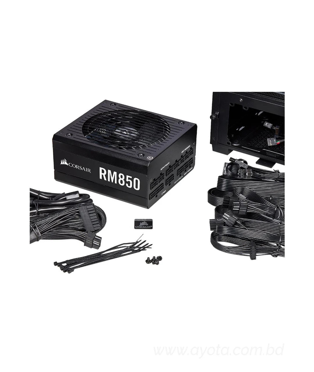 CORSAIR RM Series RM850 CP-9020196-NA 850W ATX12V / EPS12V SLI Ready CrossFire Ready 80 PLUS GOLD Certified Full Modular Power Supply