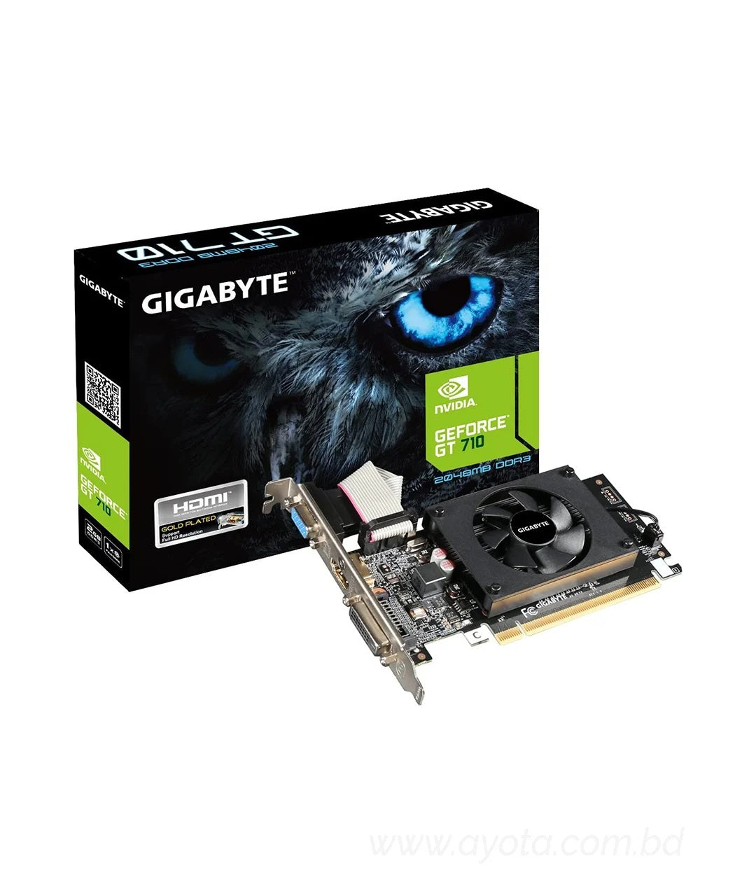 Gigabyte GeForce GT 710 2GB DDR3 Memory Graphics Card (GV-N710D3-2GL)