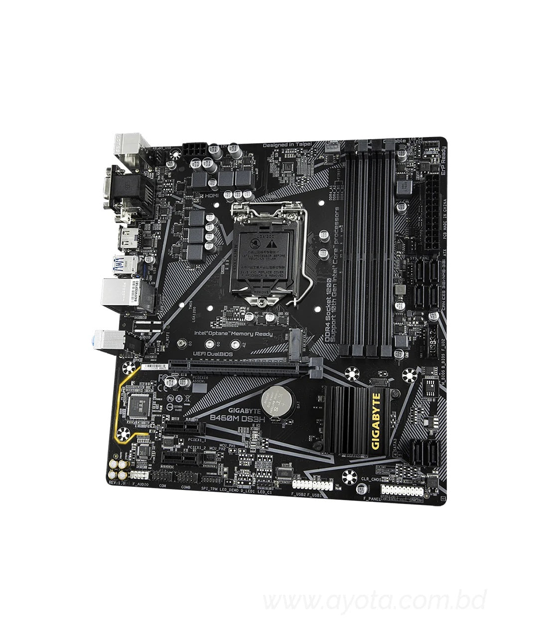 Gigabyte B460M DS3H AC 10th Gen WiFi Micro ATX Motherboard-Best Price In BD