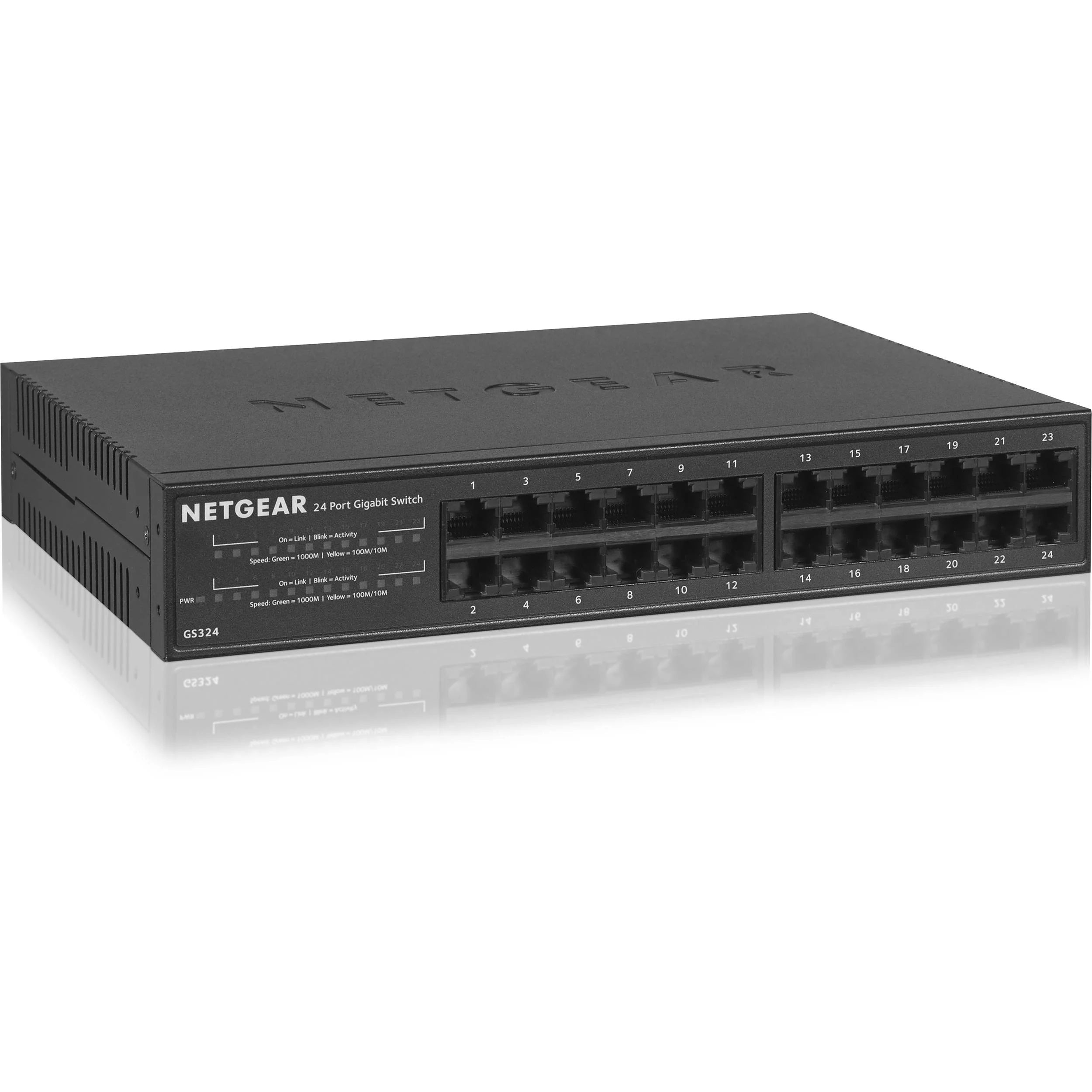 NETGEAR 24-Port Gigabit Ethernet Unmanaged Switch, Desktop/Rackmount (GS324)