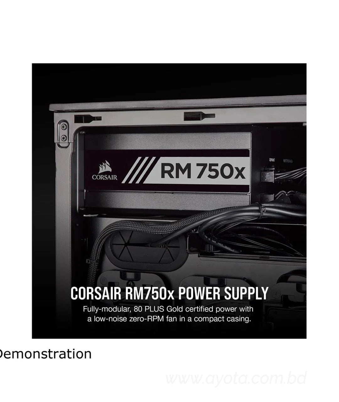 CORSAIR RMx Series RM750x CP-9020179-NA 750W ATX12V / EPS12V 80 PLUS GOLD Certified Full Modular Power Supply