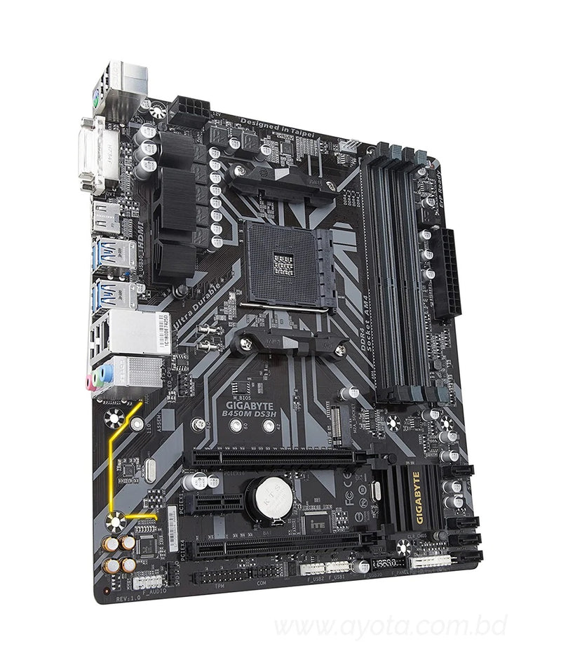 Gigabyte B450M DS3H AM4 AMD Micro ATX Motherboard-Best Price In BD