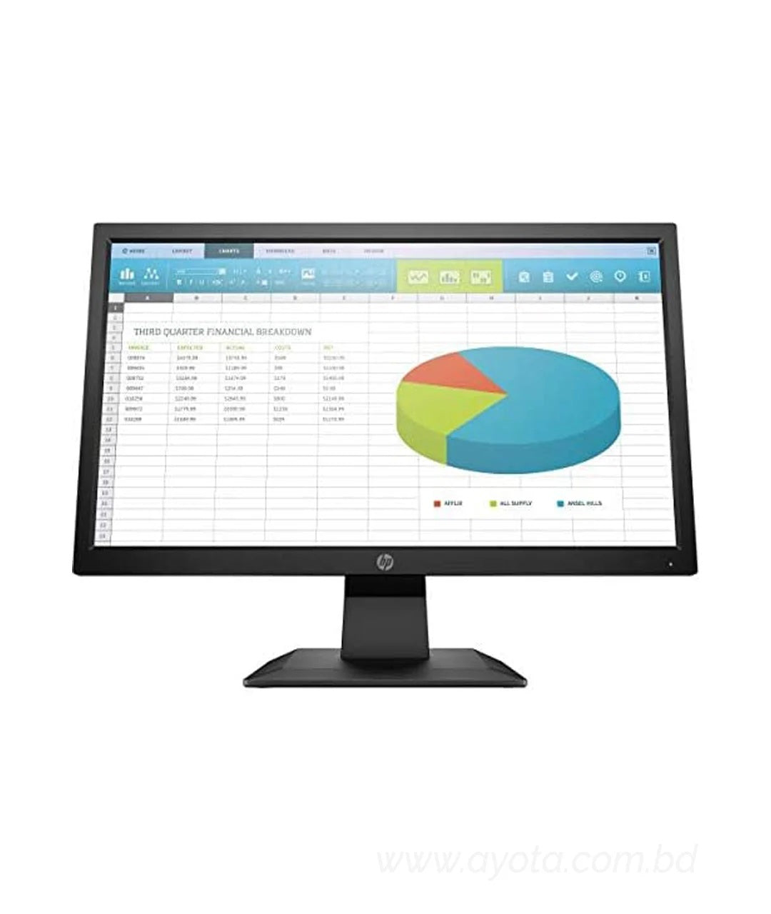 HP P204 19.5 Inch HD+ LED Monitor (HDMI, VGA, DP)-Best Price In BD